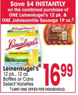 Jewel-Osco Leinenkugel's offer
