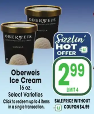 Jewel-Osco Oberweis Ice Cream offer