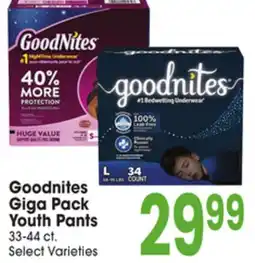 Jewel-Osco Goodnites Giga Pack Youth Pants offer