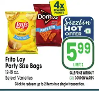 Jewel-Osco Frito Lay Party Size Bags offer