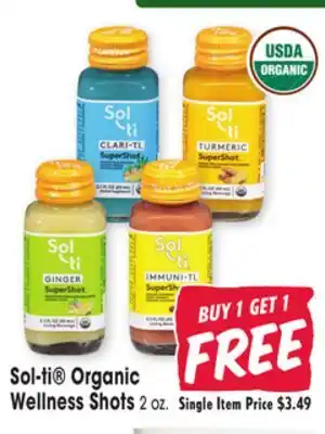 Jewel-Osco Sol-ti Organic Wellness Shots offer