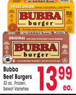 Jewel-Osco Bubba Beef Burgers offer