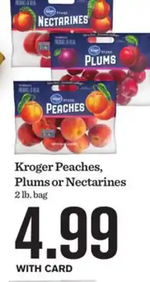 Mariano's Kroger Peaches, Plums or Nectarines offer