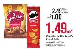 Mariano's Pringles or Gardetto's Snack Mix offer