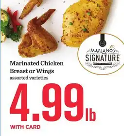 Mariano's Marinated Chicken Breast or Wings offer