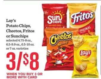 Mariano's Lay's Potato Chips, Cheetos, Fritos or Sunchips offer