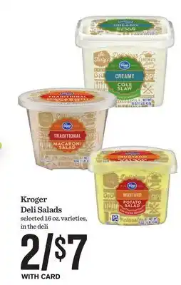 Mariano's Kroger Deli Salads offer