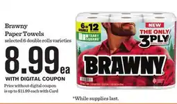 Mariano's Brawny Paper Towels offer