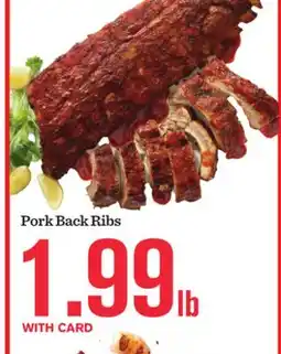 Mariano's Pork Back Ribs offer