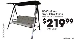 Mariano's HD Outdoors Onyx 3-Seat Swing offer