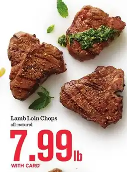 Mariano's Lamb Loin Chops offer
