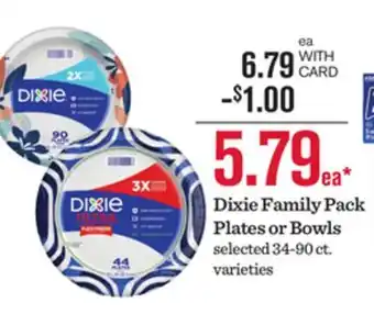 Mariano's Dixie Family Pack Plates or Bowls offer