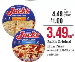 Mariano's Jack's Original Thin Pizza offer