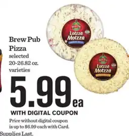 Mariano's Brew Pub Pizza offer