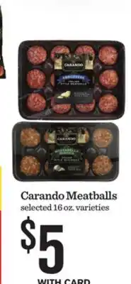 Mariano's Carando Meatballs offer