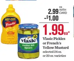 Mariano's Vlasic Pickles or French's Yellow Mustard offer