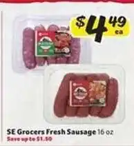 Winn Dixie SE Grocers Fresh Sausage offer