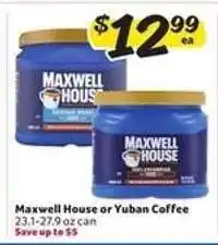 Winn Dixie Maxwell House or Yuban Coffee offer
