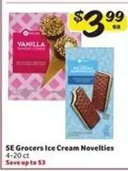 Winn Dixie SE Grocers Ice Cream Novelties offer