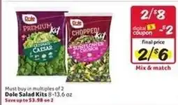 Winn Dixie Dole Salad Kits offer