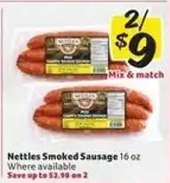 Winn Dixie Nettles Smoked Sausage offer