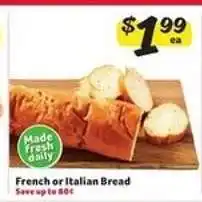 Winn Dixie French or Italian Bread offer