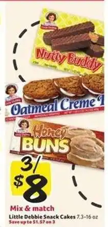 Winn Dixie Little Debbie Snack Cakes offer