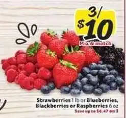 Winn Dixie Strawberries, Blueberries, Blackberries, Raspberries offer