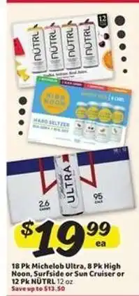 Winn Dixie Michelob Ultra, High Noon, Surfside, Sun Cruiser, NuTRL offer
