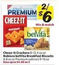 Winn Dixie Cheez-It Crackers or Nabisco belVita Breakfast Biscuits offer