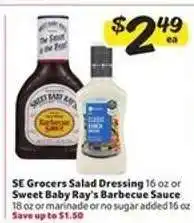 Winn Dixie SE Grocers Salad Dressing or Sweet Baby Ray's Barbecue Sauce offer