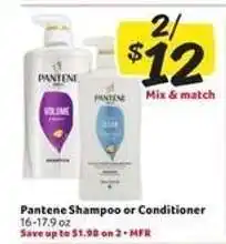 Winn Dixie Pantene Shampoo or Conditioner offer