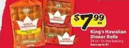 Winn Dixie King's Hawaiian Dinner Rolls offer