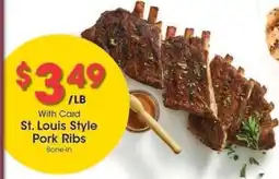 Kroger St. Louis Style Pork Ribs offer