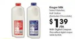 Kroger Kroger Milk offer