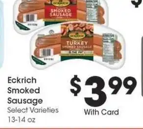 Kroger Eckrich Smoked Sausage offer