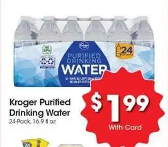 Kroger Kroger Purified Drinking Water offer