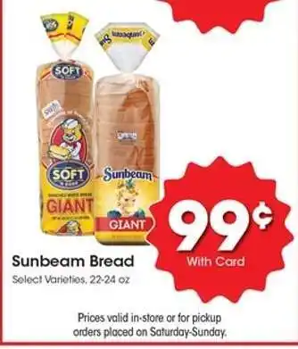 Kroger Sunbeam Bread offer