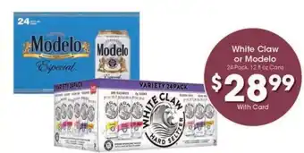 Kroger White Claw or Modelo offer