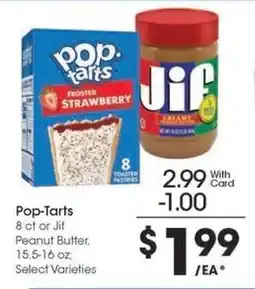 Kroger Pop-Tarts or Jif Peanut Butter offer