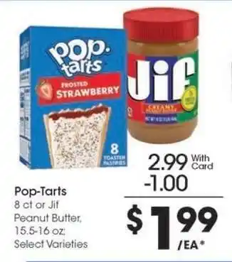 Kroger Pop-Tarts or Jif Peanut Butter offer