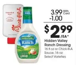 Kroger Hidden Valley Ranch Dressing offer