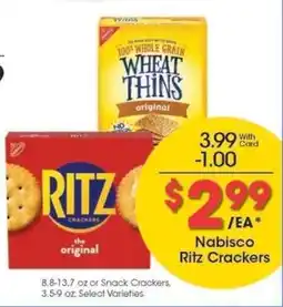 Kroger Nabisco Ritz Crackers offer