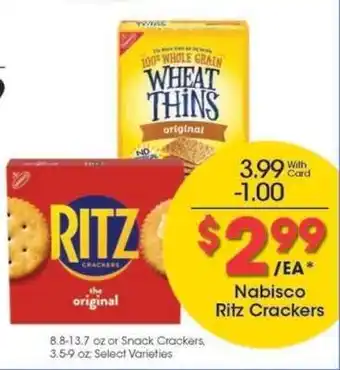 Kroger Nabisco Ritz Crackers offer