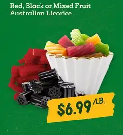 Sprouts Farmers Market Red, Black or Mixed Fruit Australian Licorice offer