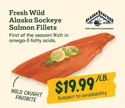 Sprouts Farmers Market Fresh Wild Alaska Sockeye Salmon Fillets offer