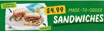 Sprouts Farmers Market SANDWICHES offer