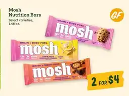 Sprouts Farmers Market Mosh Nutrition Bars offer