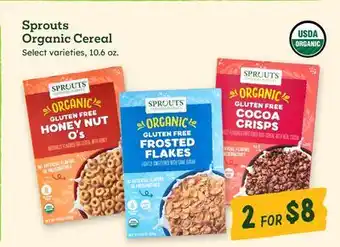 Sprouts Farmers Market Sprouts Organic Cereal offer