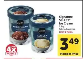 Safeway Signature Select Ice Cream offer